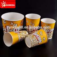 Custom disposable paper popcorn packaging for popcorn