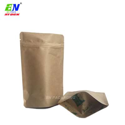 factory price logo printed paper doypack 100% biodegradable pla bag for pet food